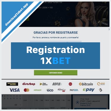 1xbet registration via mobile